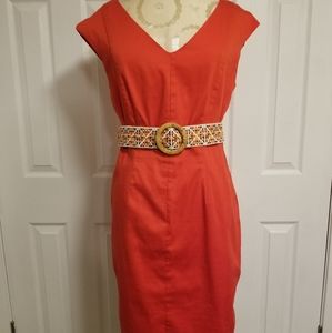 Mossimo Cherry Red Vintage Style Cap Sleeve Dress